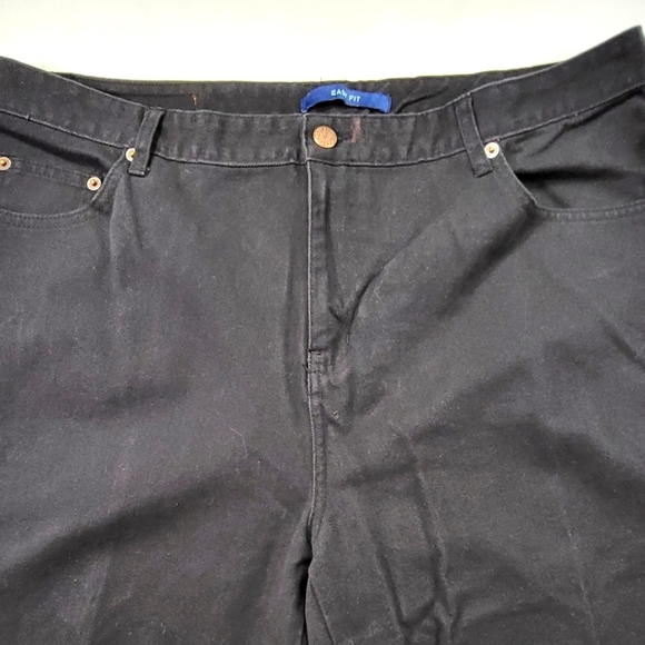 BILL BLASS Jeans Easy Fit Black Denim Straight Leg - Plus Size 18 - Picture 2 of 5
